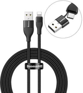 Baseus kabel do iPhone +adapter Usb-a do Usb-c 1m - Adaptery i przejściówki - miniaturka - grafika 2