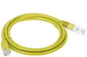 Kable miedziane - A-LAN Patchcord UTP KKU5ZOL2 (RJ45 - RJ45 ; 2m; UTP; kat. 5e; kolor żółty) KKU5ZOL2 - miniaturka - grafika 1
