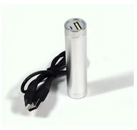 Ładowarki i akumulatory - Kacper Gucma Akumulator zewnętrzny Power Bank walec w aluminiowej obudowie 2200mAh Li-Ion DC 5V 800mA - miniaturka - grafika 1