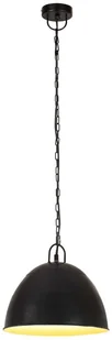 VidaXL Industrialna lampa wisząca, 25 W, czarna, okrągła, 31 cm, E27 320548  VidaXL - Lampy pozostałe - miniaturka - grafika 2
