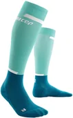 Ściągacze i opaski sportowe - CEP The Run Tall Socks Men, turkusowy/petrol V | Calf 45-50cm 2022 Skarpetki kompresyjne WP30NR4 - miniaturka - grafika 1