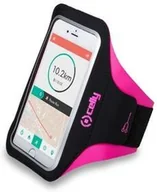 Etui i futerały do telefonów - Celly Etui sportowe na rękę Dla telefonów komórkowych Armband XL ARMBANDXLPK) Różowe - miniaturka - grafika 1