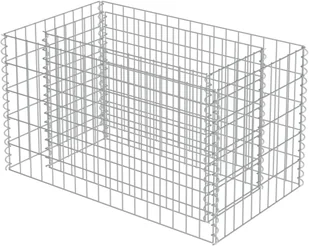 vidaXL Donica gabionowa z galwanizowanej stali, 90 x 50 x 50 cm - Donice - miniaturka - grafika 2