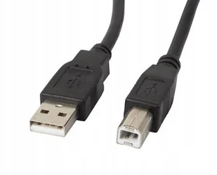 LANBERG Kabel USB 2.0 Lanberg AM-BM Ferryt 0,5m czarny CA-USBA-11CC-0005-BK - Kable USB - miniaturka - grafika 3