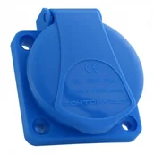 Osprzęt siłowy - Doktorvolt Gniazdo tablicowe 230V 16A IP54 system francuski 9955 VZ 16 DV - miniaturka - grafika 1