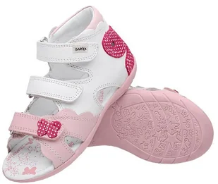 Bartek Sandałki na rzepy 11823-B34 Różowe Białe Sandały 27701 - Buty dla dziewczynek - miniaturka - grafika 3