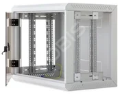 Szafy rack - Triton 19" Szafa wisząca jednosekcyjna RUA-12-AS4-CAX-A1 12U 400mm głębokość przeszklone drzwi kolor jasnoszary RAL7035 demontowalne panele boczne certyfikat IP30 ładowność 30 kg RUA-12-AS4-CAX - miniaturka - grafika 1