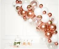 Baby shower i roczek - Amscan Zestaw balonów do girlandy balonowej różowe złoto - 66 szt. 9907431 - miniaturka - grafika 1