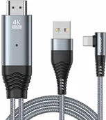 Kable - Joyroom Joyroom przejściówka adapter z Lighning na HDMI 4K@60Hz gray (SY-35L1) SY-35L1 - miniaturka - grafika 1