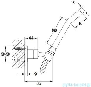Omnires Iguacu zestaw prysznicowy punktowy Iguacu-PCR - Zestawy prysznicowe - miniaturka - grafika 2