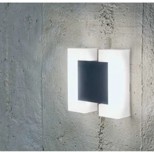 Eglo Zewnętrzna LAMPA ścienna SITIA 95988 kwadratowa OPRAWA elewacyjna LED 9,6W kinkiet do ogrodu outdoor IP44 grafitowy biały 95988 - Lampy ogrodowe - miniaturka - grafika 2