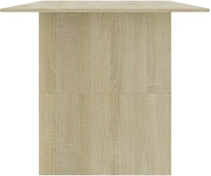 vidaXL Stół jadalniany, kolor dąb sonoma, 180x90x76 cm, płyta wiórowa - Stoły - miniaturka - grafika 5