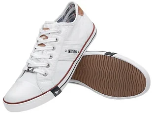 Mustang Trampki 40A050 Białe 4058-305-1 Weiss 29024 - Trampki męskie - miniaturka - grafika 3