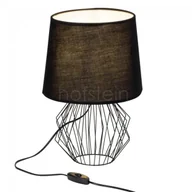 Lampy stojące - Brilliant Oświetlenie Noris Lampa stołowa Czarny, 1-punktowy 54148/06 - miniaturka - grafika 1