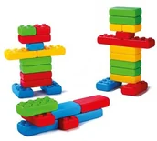 Klocki - Mario-Inex KLOCKI CEGŁY BUDOWLANE 33 ELEMENTÓW - miniaturka - grafika 1