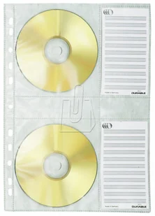 Durable Koszulka na 4 płyty CD/DVD 5 szt. 5222-19 - Ofertówki - miniaturka - grafika 2