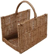 Kominy i akcesoria - Parkanex Kosz wiklinowy na drewno prosty jasny KOSZ WIKL PR JAS - miniaturka - grafika 1