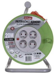ActiveJet Przedłużacz bębnowy PB/20m AJE-PB/20M - Listwy zasilające - miniaturka - grafika 8