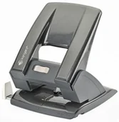 Dziurkacze - KANGARO Dziurkacz Aion-40, dziurkuje do 40 kartek, metalowy, metaliczny szary KAA40-05 - miniaturka - grafika 1