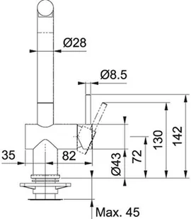 Franke Active Plus Nikiel 115.0524.921 - Baterie kuchenne - miniaturka - grafika 3