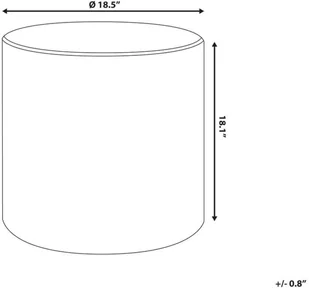 Beliani Puf welurowy  47 cm zielony LOVETT - Pufy i podnóżki - miniaturka - grafika 6