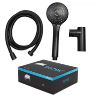 Akcesoria do armatury i ceramiki - SOTBE SOTBE LARK Zestaw prysznicowy czarny LARK-SB-2483738 - miniaturka - grafika 1