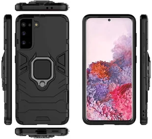 Alogy Etui Stand Ring Armor do Samsung Galaxy S21 Plus czarne 9158X1 - Etui i futerały do telefonów - miniaturka - grafika 3