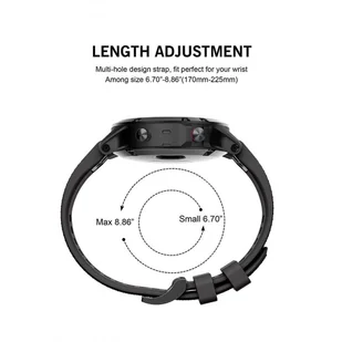 Tech-Protect PASEK SMOOTH FENIX 3/5X/3HR (26MM) BLACK BRANSOLETA CASE - Akcesoria do smartwatchy - miniaturka - grafika 9
