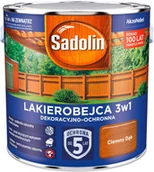 Lakiery do drewna - Sadolin Lakierobejca 3w1 ciemny dąb 2,5L - miniaturka - grafika 1