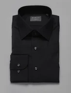 Koszule męskie - Borgio koszula forenza 223 długi rękaw czarny slim fit - miniaturka - grafika 1