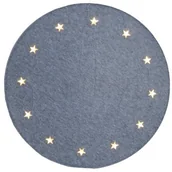 Sprzęt do nurkowania - Best Season Podkładka pod drzewko bożonarodzeniowe, 20 gwiazd LED, ciepłobiałe, filc, szary, ok.100 cm śr., transformator 607-08 - miniaturka - grafika 1