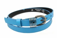 Paski - Complex Pasek Damski Skórzany (PL) 20 mm Skóra Naturalna BŁĘKITNY Wąski - miniaturka - grafika 1
