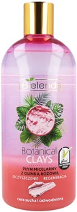 Bielenda Botanical Clays Płyn micelarny z glinką różową 500ml - Płyny micelarne - miniaturka - grafika 3
