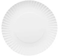 Naczynia i sztućce jednorazowe - AR Talerzyki papierowe białe 18 cm 10 szt D2903GT - miniaturka - grafika 1