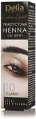 Akcesoria i kosmetyki do stylizacji brwi - Delia Eyebrow Expert tradycyjna henna do brwi 1.0 Czerń 2g 98735-uniw - miniaturka - grafika 1