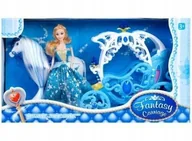 Lalki dla dziewczynek - Kareta dla lalek z chodzącym koniem G122291 - miniaturka - grafika 1