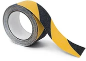 Taśmy klejące - Relaxdays Antypoślizgowa taśmy klejącej 5 m Grip Tape jako antypoślizgową wykładziną  dla antypoślizgowe stopniach schodów zarówno wewnątrz, jak i na zewnątrz, czarny 10019272_410 - miniaturka - grafika 1