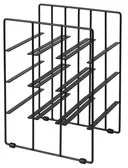 Blomus Stojak na 9 butelek wina Pilare, czarny, 38x28x21,5 cm - Stojaki na wino - miniaturka - grafika 2