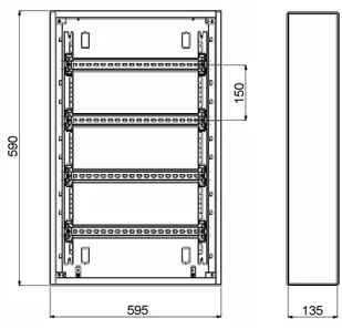 Legrand ROZDZIELNICA NATYNKOWA 72-MODUŁOWA LE-337203 XL3 S 160 LE-337203 - Rozdzielnie elektryczne Legrand ROZDZIELNICA NATYNKOWA 72-MODUŁOWA LE-337203 XL3 S 160 LE-337203 - Rozdzielnie elektryczne - miniaturka - grafika 5