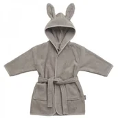 Smoczki do butelek - Jollein Baby & Kids Baby & Kids - Szlafroczek Kąpielowy Rabbit z Kapturem 85 x 75 cm Frotte Storm Grey - miniaturka - grafika 1