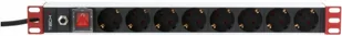 Techly Techly TECHLYPRO Rack 19inch Power Strip 8 Outlets Schuko Plug 106893 - Szafy rack - miniaturka - grafika 3