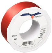 Pasmanteria - Unbekannt C.E. Pattberg satyna czerwona, 25 m wstążka satynowa do pakowania prezentów, szerokość 40 mm, taśma do pakowania prezentów do dekoracji i majsterkowania, taśma dekoracyjna na prezenty, na każdą okazję 7184025-609 - miniaturka - grafika 1