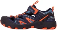 Buty dla dziewczynek - Kappa Półsandały "Reminder K" w kolorze granatowo-pomarańczowym 4056142428796 - miniaturka - grafika 1