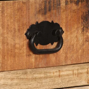 vidaXL Kredens z półkami wykonany z drewna mango, 65x30x180 cm - Kredensy - miniaturka - grafika 2