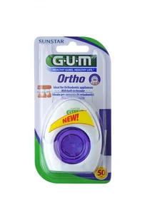 ELER PAWEŁ RUCIŃSKI SUNSTAR GUM ORTHO Ortodontyczna nić dentystyczna 1 szt 9083018 - Nici dentystyczne - miniaturka - grafika 3
