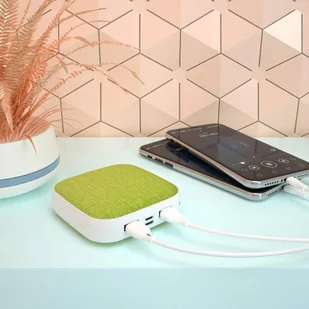 Dudao power bank ładowarka 10000mAh 2x USB 2A szary (K6A green) - Powerbanki - miniaturka - grafika 7