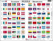 Układanki dla dzieci - Larsen larsen L2  flagi puzzle - miniaturka - grafika 1