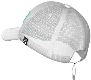 Compressport czapka z daszkiem RACING TRUCKER CAP biała - Czapki i chusty sportowe męskie - miniaturka - grafika 5