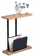 Ławy i stoliki kawowe - HomeTrends4You HomeTrends4You Alpha stolik pomocniczy, MDF, brązowy, 50 x 60 x 20 - miniaturka - grafika 1