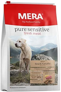 Mera Dog karma dla psów czysta Sensitive Fresh Meat Rind & Kartoffel High Protein, 12.5 kg 057450 - Suplementy i witaminy dla psów Mera Dog karma dla psów czysta Sensitive Fresh Meat Rind & Kartoffel High Protein, 12.5 kg 057450 - Suplementy i witaminy dla psów - miniaturka - grafika 1